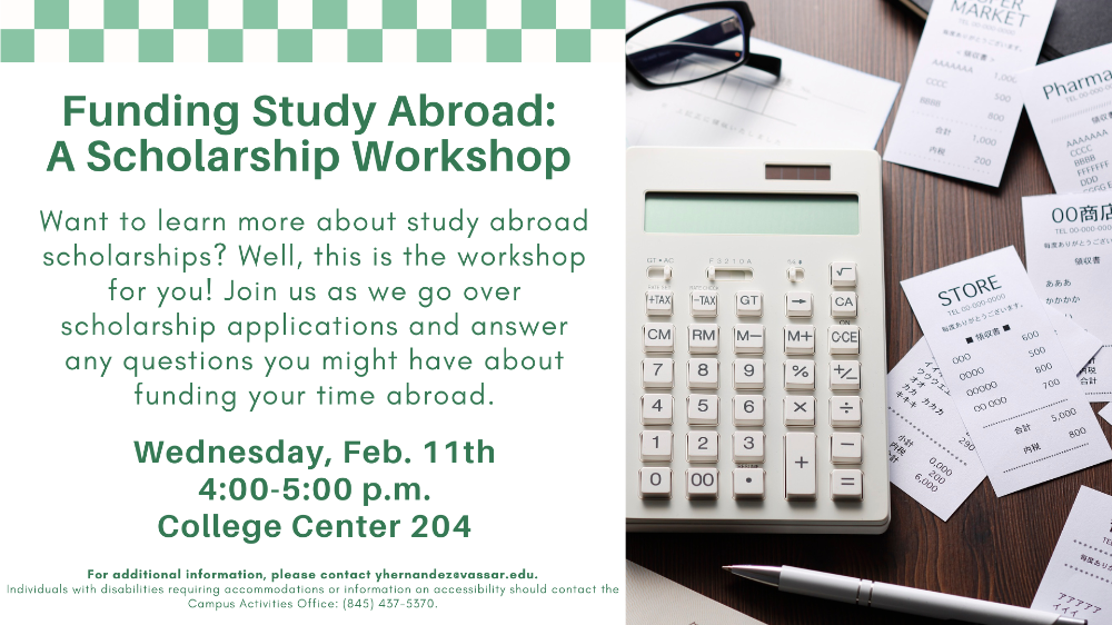 Scholarship workshop